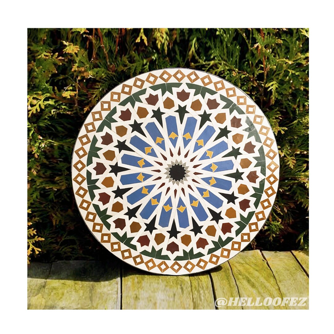 Customizable Mosaic Outdoor Coffee Table Tile Top Table With Etsy