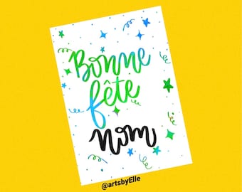 Bonne Fête (PERSONALISEZ)