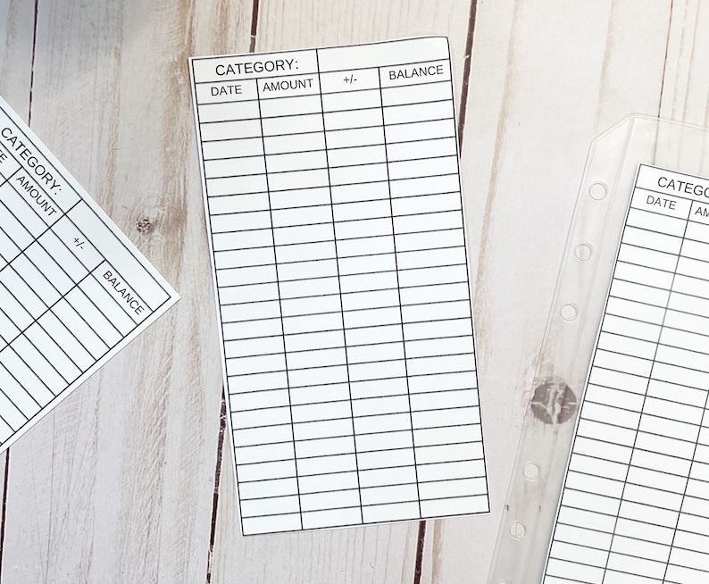 CASH ENVELOPE INSERTS Etsy