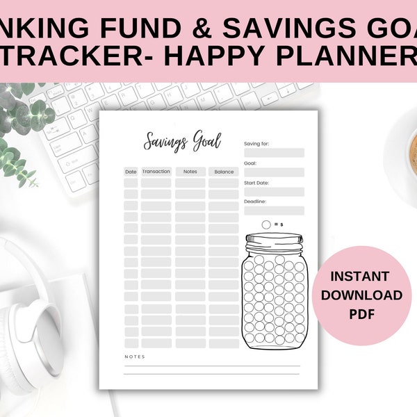 Savings Goal and Sinking Fund Tracker