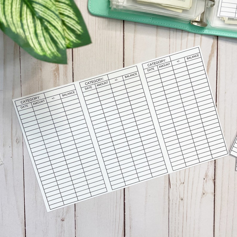 CASH ENVELOPE INSERTS Etsy