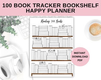 Printable Book Shelf for HP- 100 Books