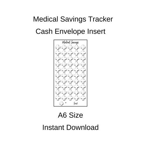Planner Supply Savings Cash Envelope Insert Etsy