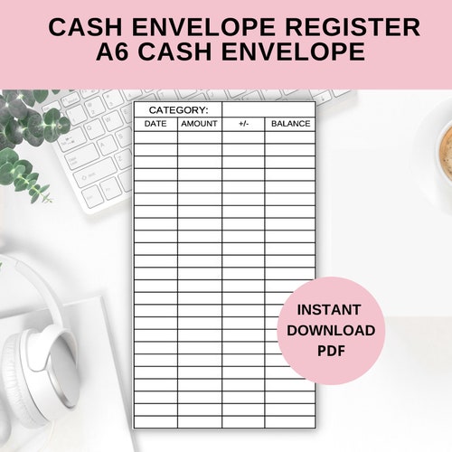 CASH ENVELOPE INSERTS Etsy