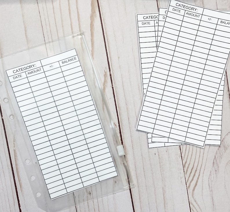 CASH ENVELOPE INSERTS Etsy