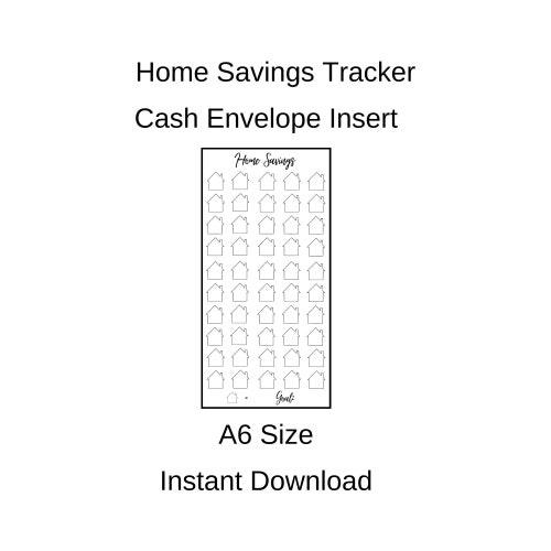 Self Care Savings Cash Envelope Insert Etsy