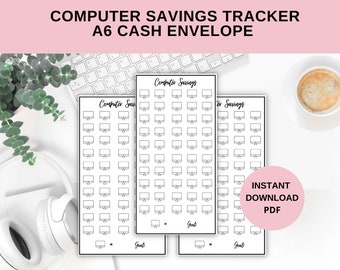 Computer Savings Cash Envelope Insert