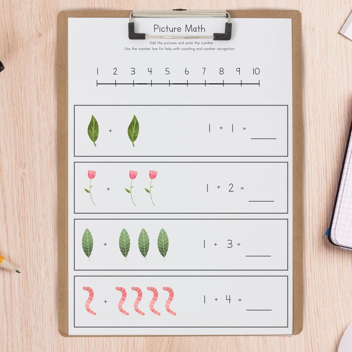 Pre-K Math and Counting Worksheets for Preschool. Printable | Etsy