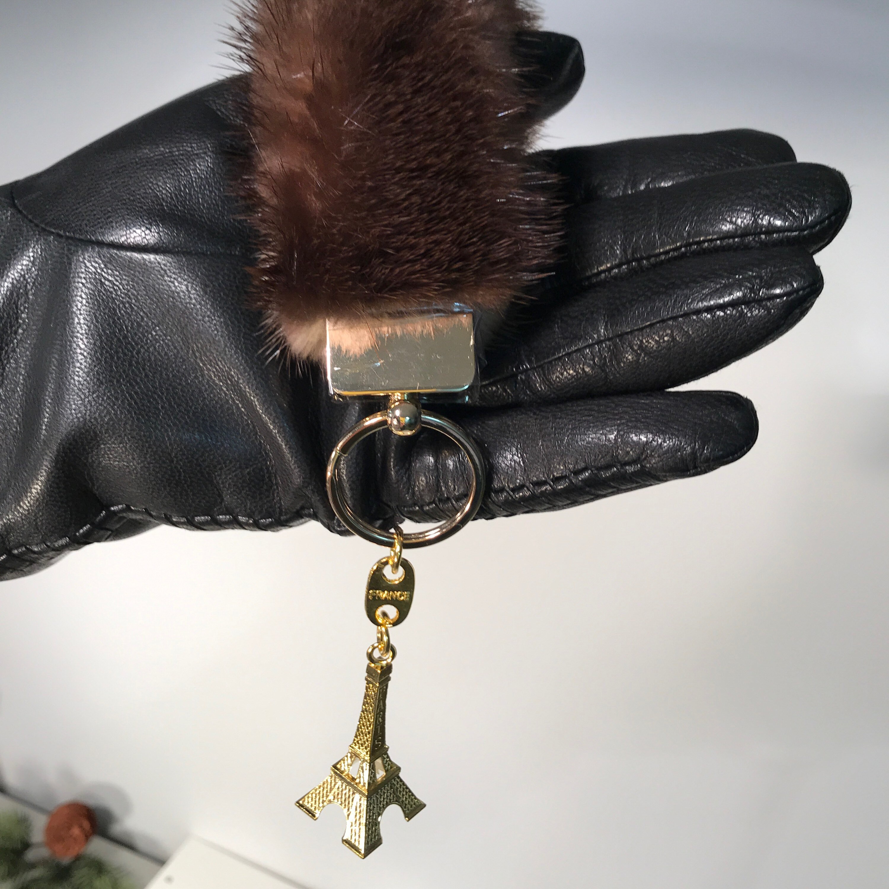 COZY NEW DESIGN Keychain Real Canadian Mink Fur With Etsy