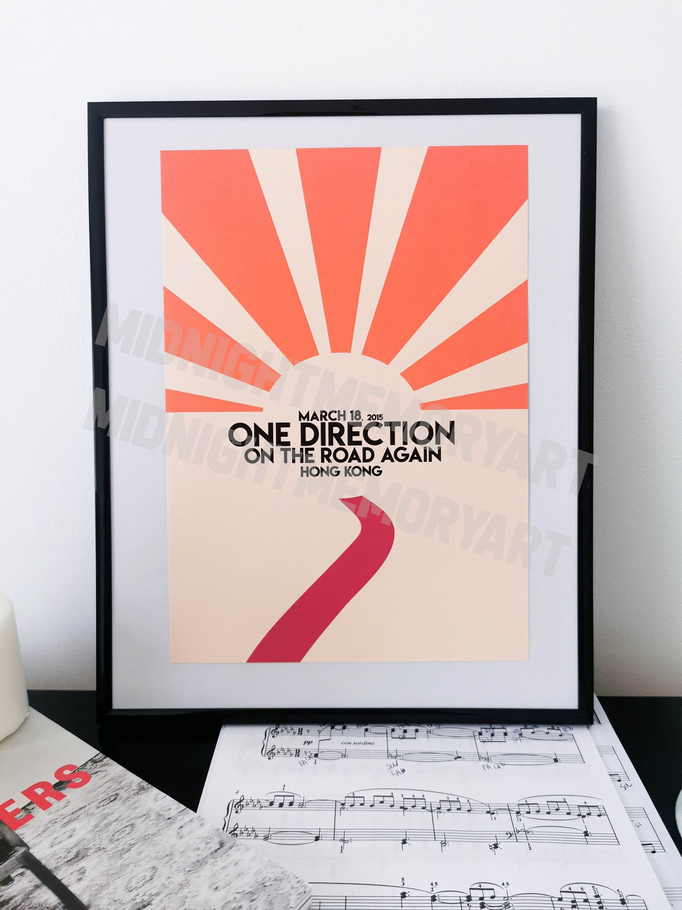 One Direction Poster Gig Otra 1D | A4 d'impression de Musique Non Encadrée Affiche Concert