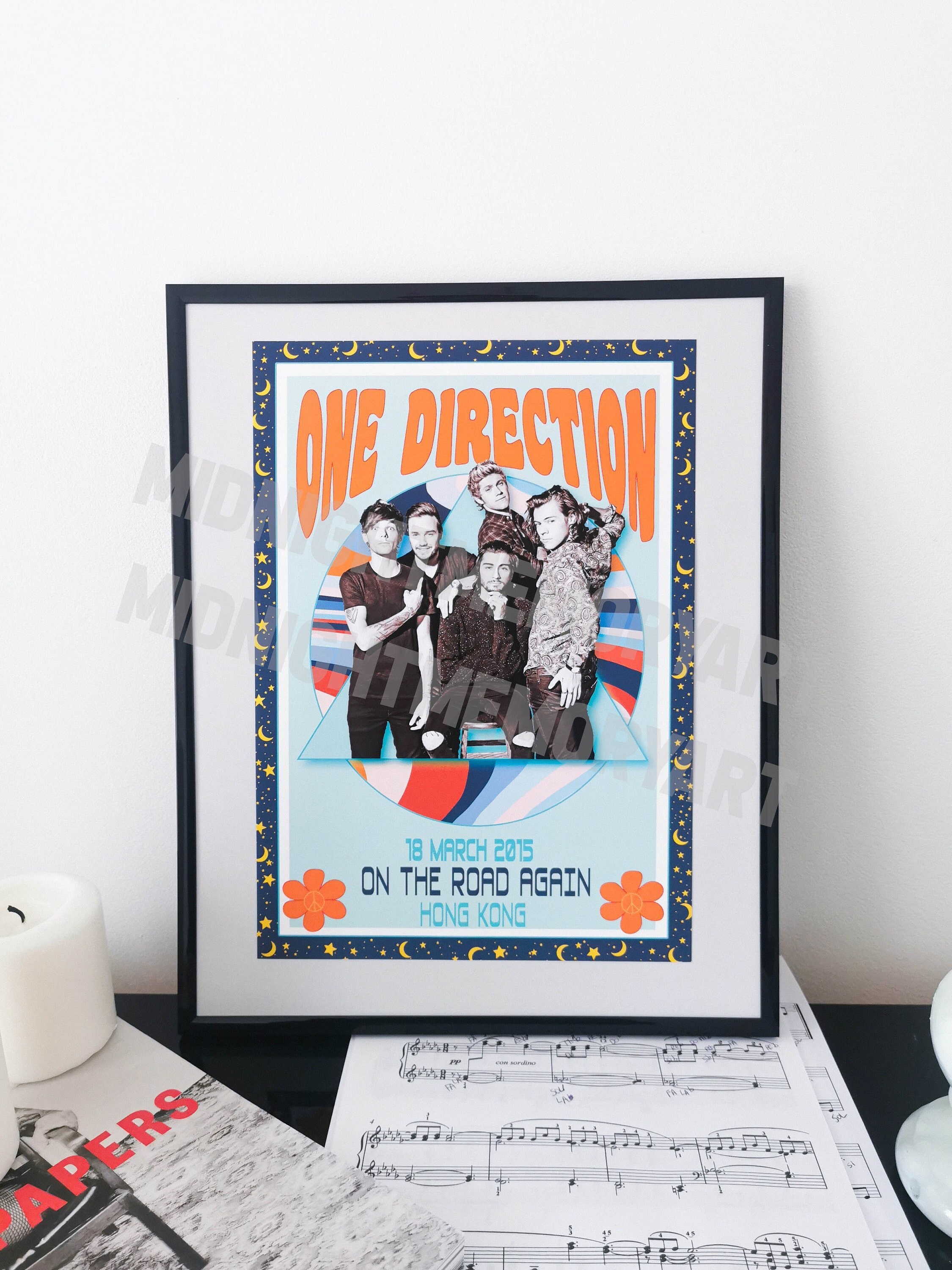 One Direction Poster Gig Otra 1D | A4 d'impression de Musique Non Encadrée Affiche Concert