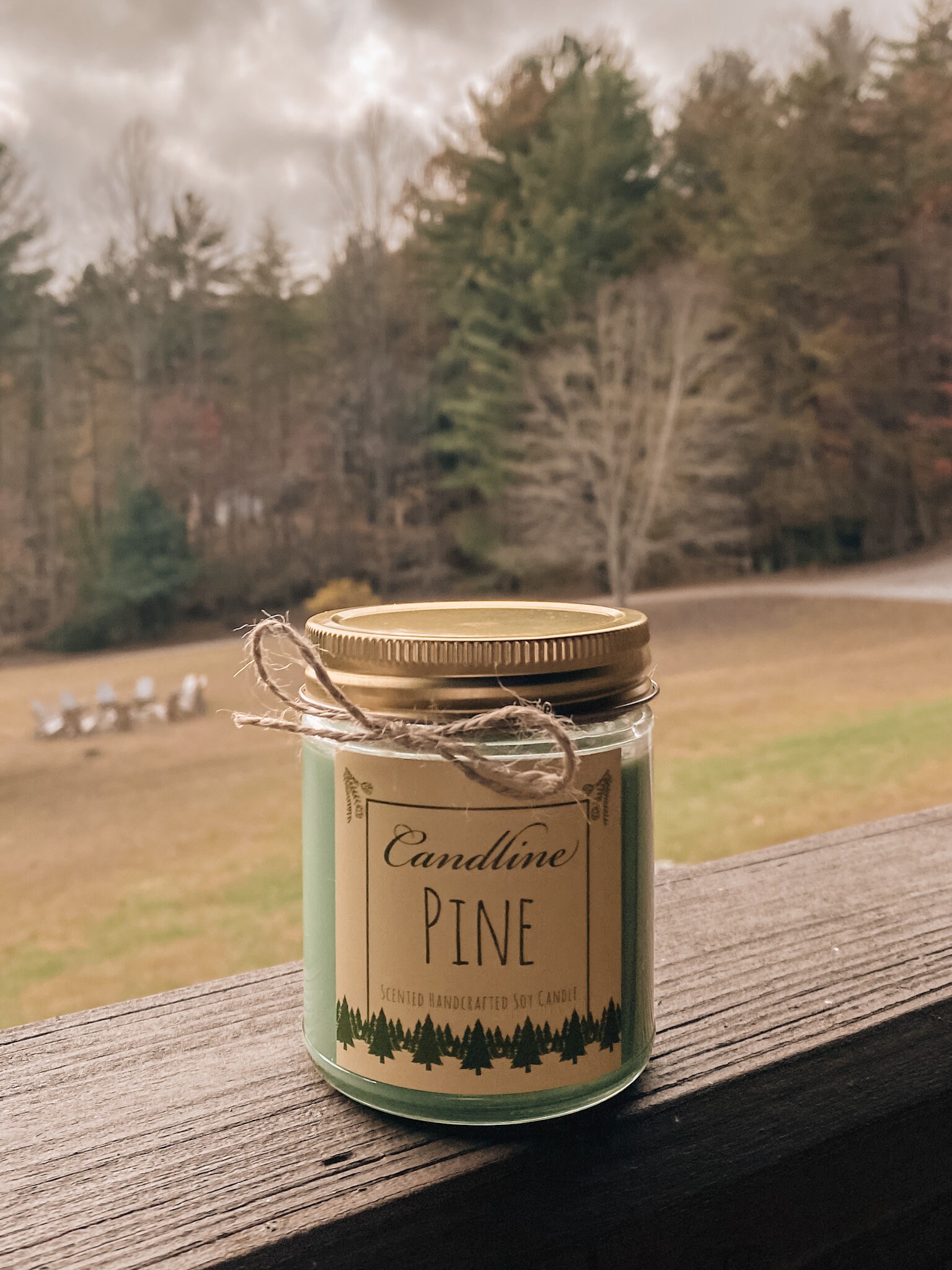 Pine Candle Scented Handcrafted Candle 100 Natural Soy Etsy UK