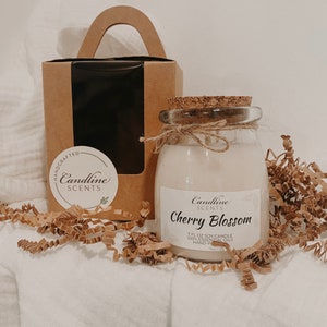 Cherry Blossom Candle | Scented Handcrafted Candle | 100% Natural Soy Candle