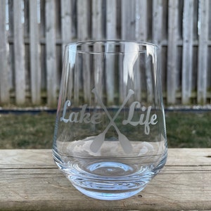 Wine Glass - Lake Life
