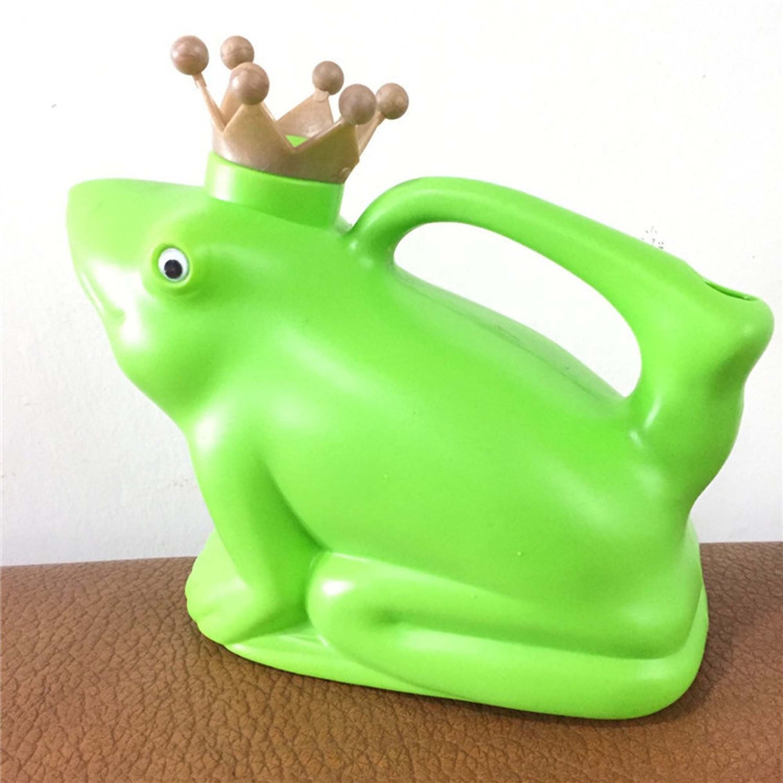 Frog Plastic Watering Can Cute Frog Water can Green Etsy