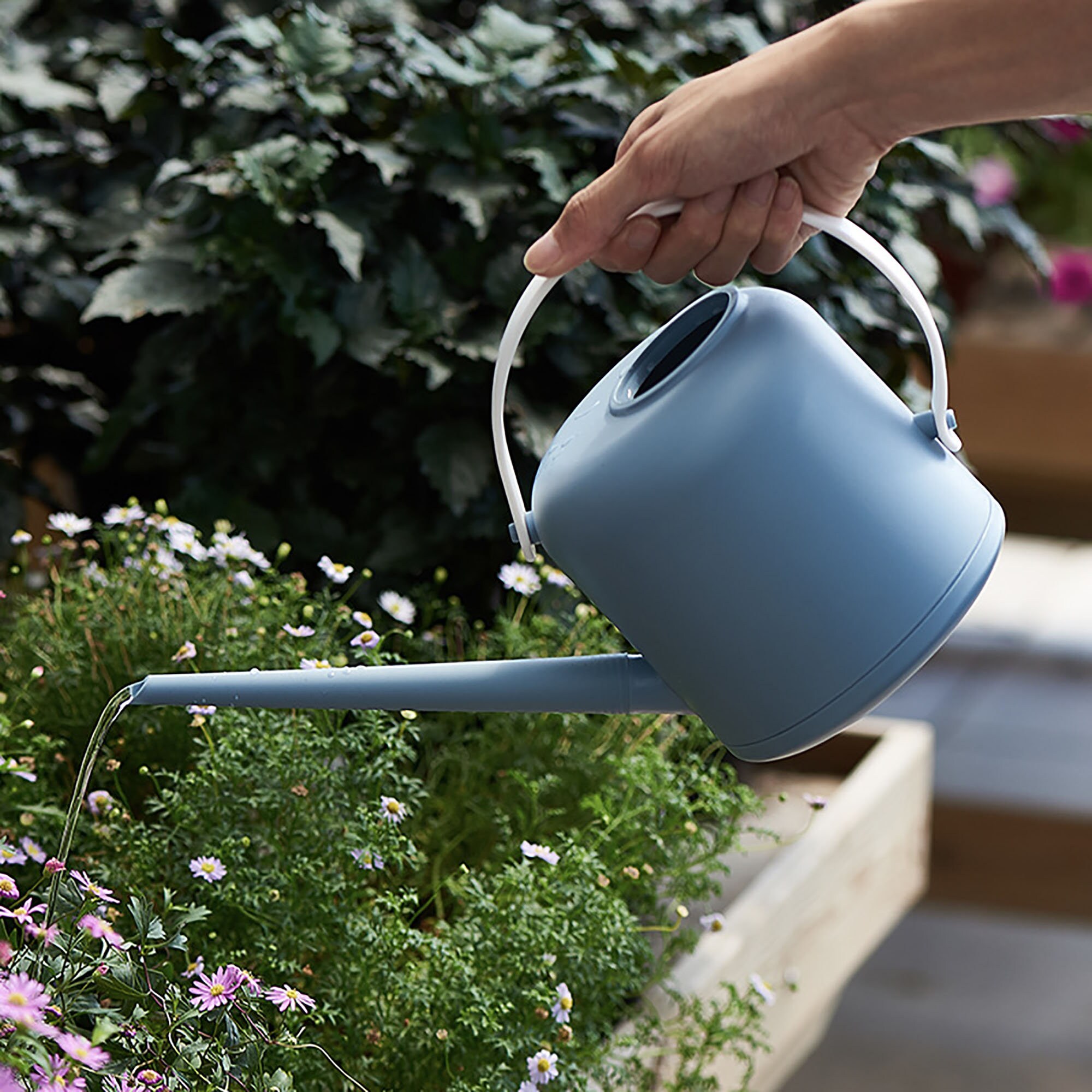 1.8l Long Spout Watering Device Pure Color Watering Can Etsy