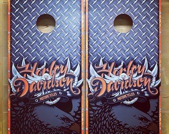 harley davidson cornhole bags