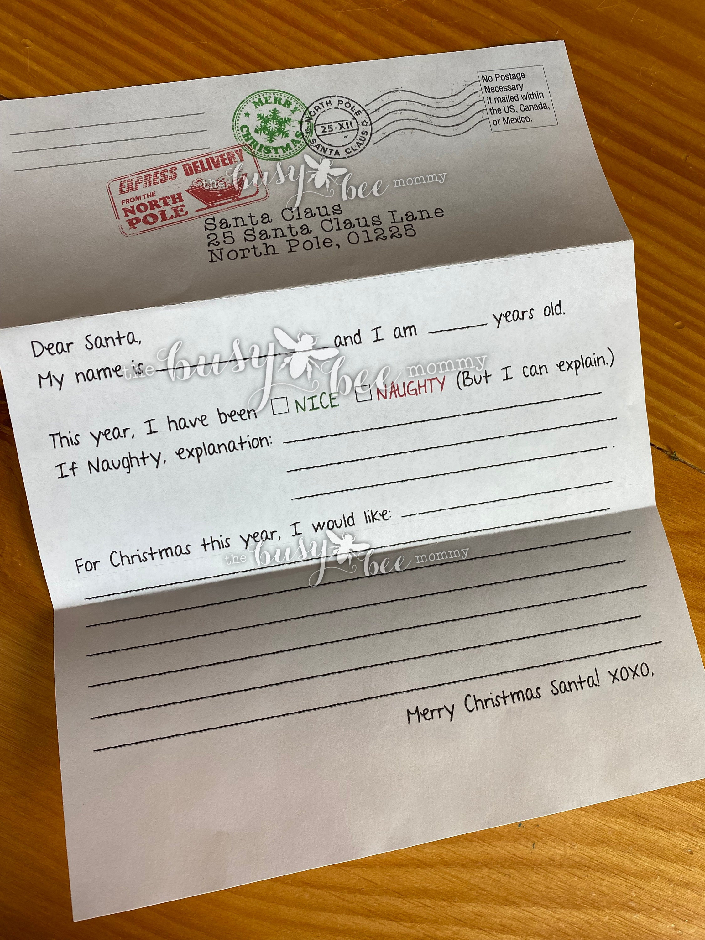 HOW TO SEND SANTA A LETTER visual data 5