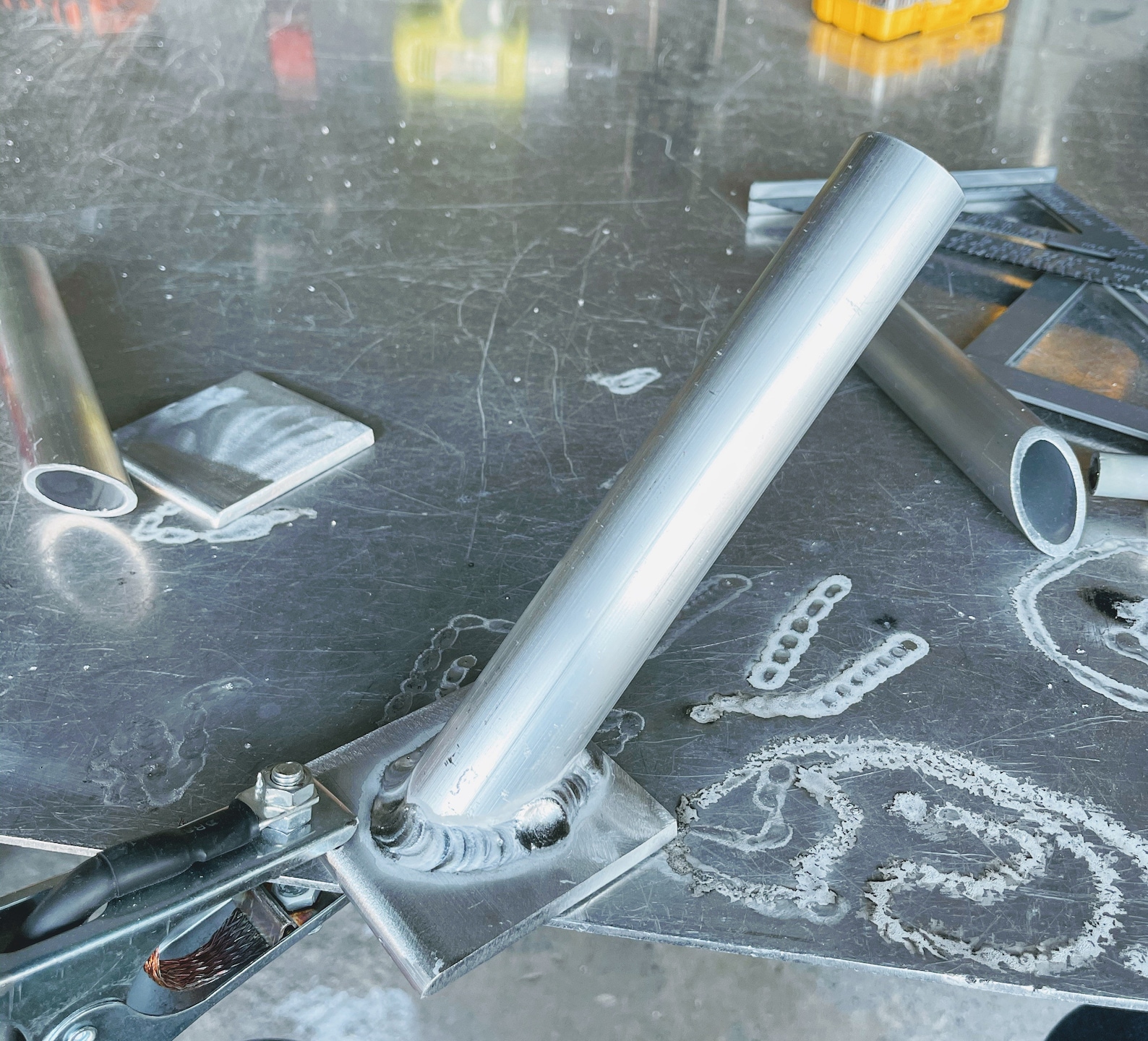 Aluminum flag pole holder wall mount welded made in the USA Etsy