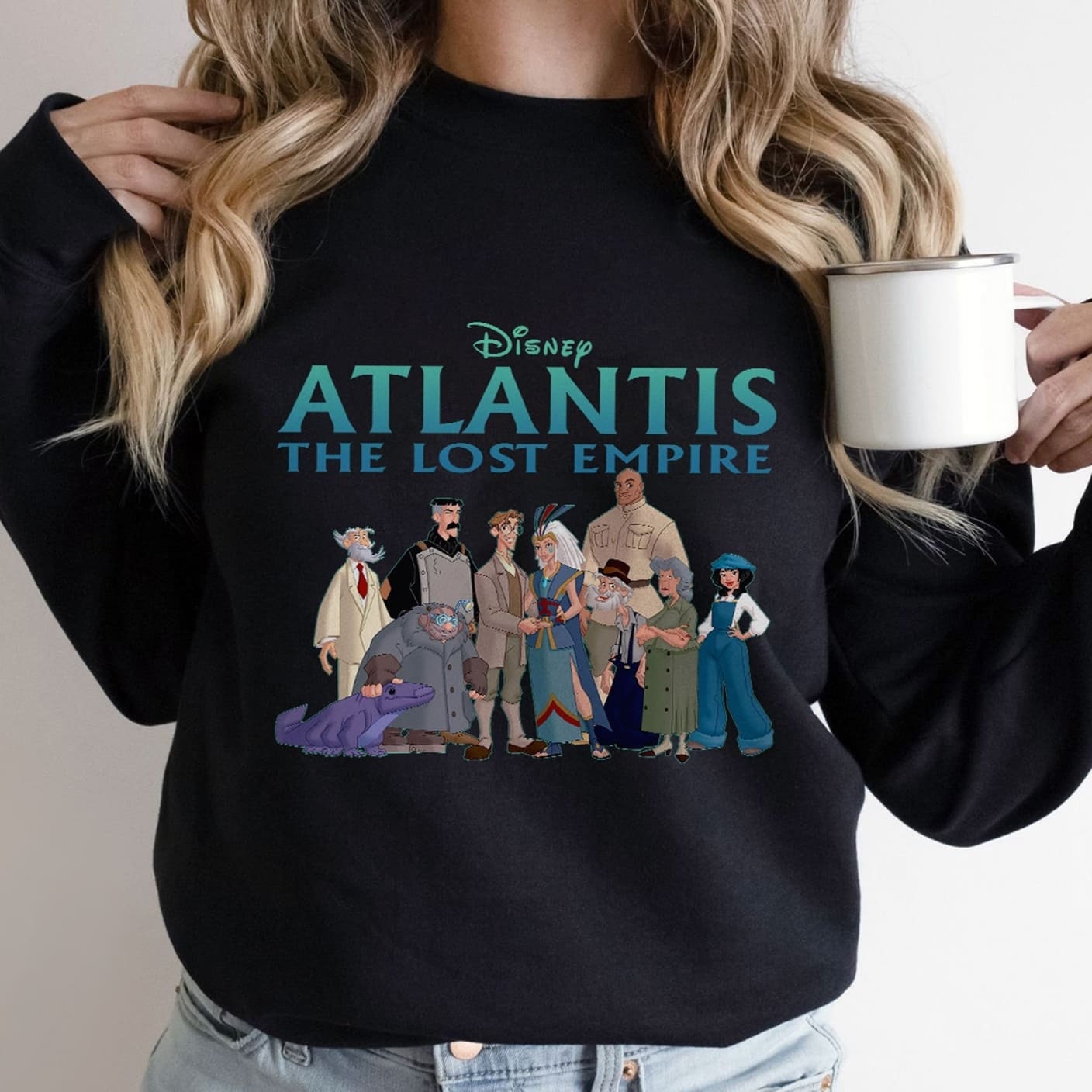 Atlantis The Lost Empire Sweatshirt, Atlantis The Lost Empire Character Shirt