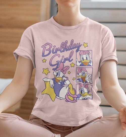 Disney Daisy Duck Birthday Girl Shirt, Disney Daisy Birthday Shirt