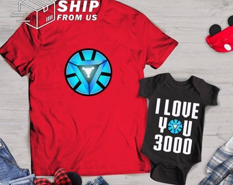 Avengers Father Son Matching Shirt Iron 
