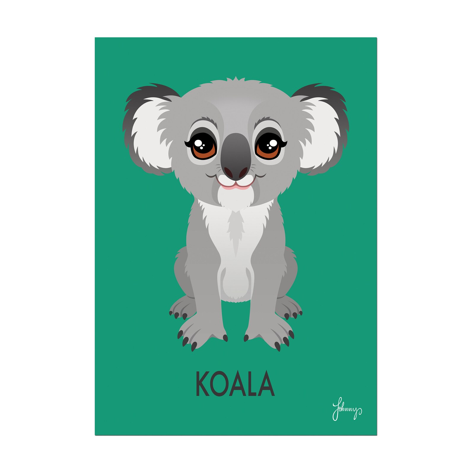 Koala Nursery Print Nursery Decor Kid's Bedroom Decor Etsy