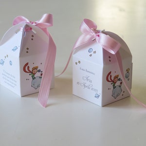 Bomboniera Battesimo Piccolo Principe Personalizzata | Scatola Porta Confetti modello Lanterna Stile Sognante | Fatto a Mano