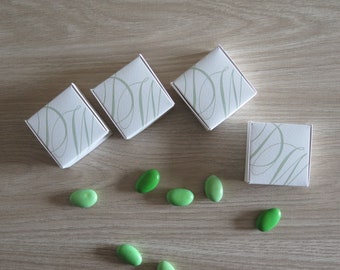 Set 20pz. Porta confetti PROMESSA MINIMAL CHIC verde salvia