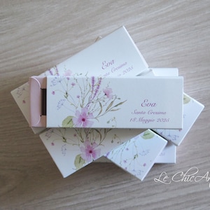 Set Scatola portaconfetti comunione fiori campestri