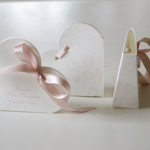 Set Scatola porta confetti cuore, shabby chic