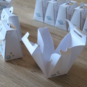 Bomboniera Nascita Il Piccolo Principe Personalizzata Scatola Porta Confetti Mini Shopper con Nome Regalo Bimbo Bimba Originale Fatto a Mano