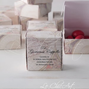 Set di  Scatola porta confetti LAUREA