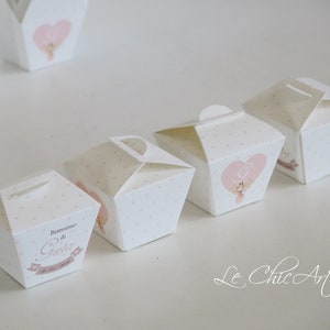 Set 20pz. Scatola porta confetti giraffa e mongolfiera