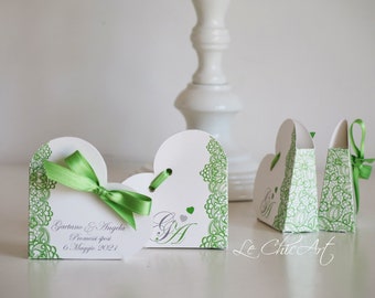 Set 20pz. Scatola porta confetti cuore