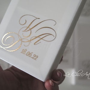 Scatole Degustazione Confetti 3 Scomparti Oro | Bomboniera Personalizzata Matrimonio Anniversario | Carta Semitrasparente Elegante Montata