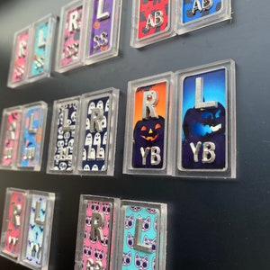 1-4 Sets Custom Xray Markers Rad Tech Xray Markers with Initials letters or numbers A-Z;0-9 Halloween, cat, ghost, pumpkin, sugar skulls