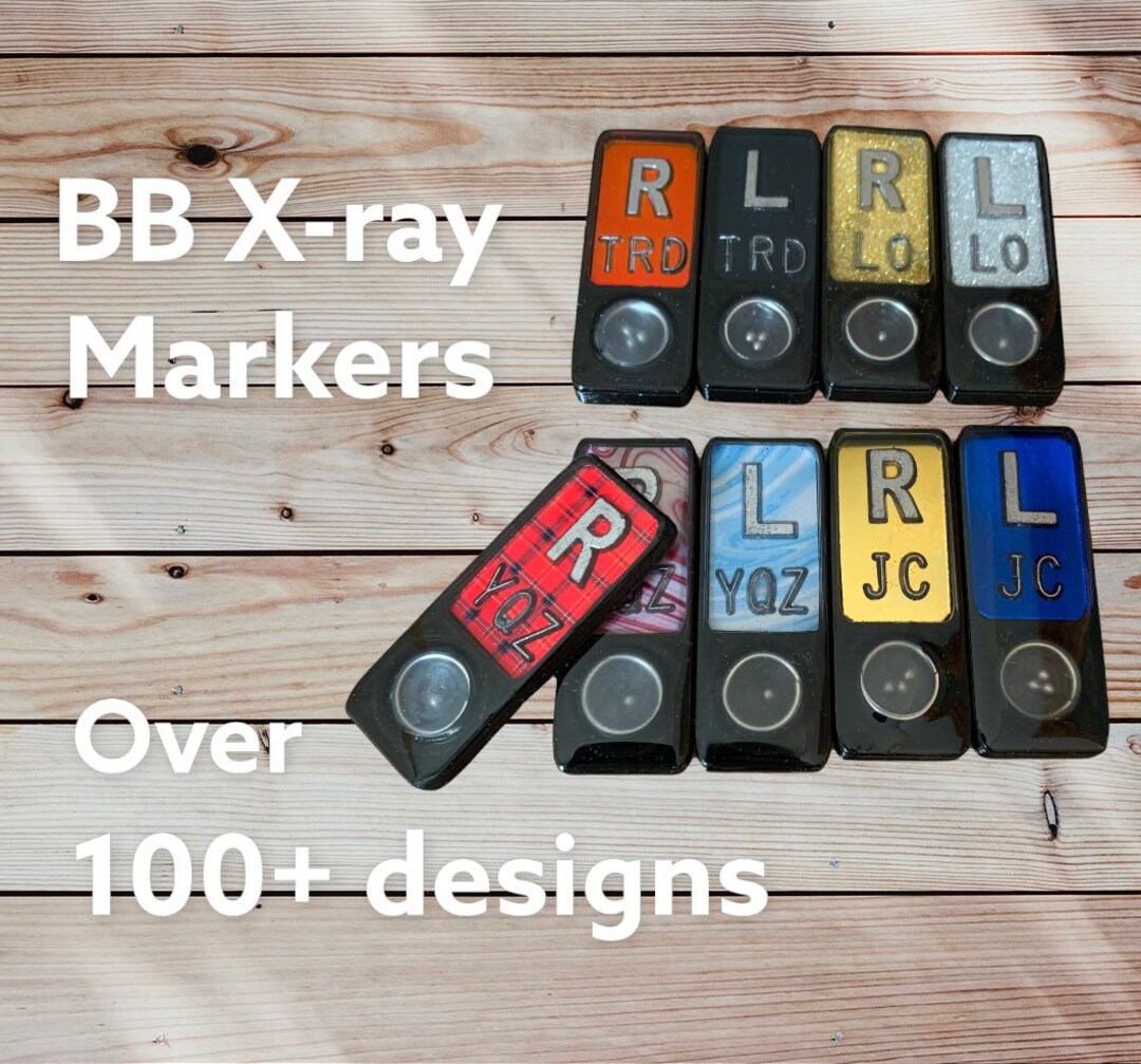 BB Xray Markers / Positional Beads Xray Markers Xray Marker Set Glitter Marble Red Blue Over 100