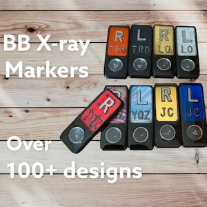 BB Xray Markers / Positional Beads Xray Markers - Xray Marker Set Glitter Marble Red Blue Over 50+ designs positioning beads