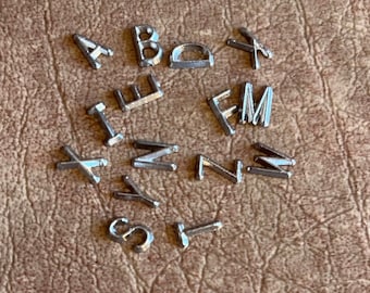 Small Letters for X-Ray Markers - Unmounted Lead Letters - 1/4" lead letter to make markers; Left and Right