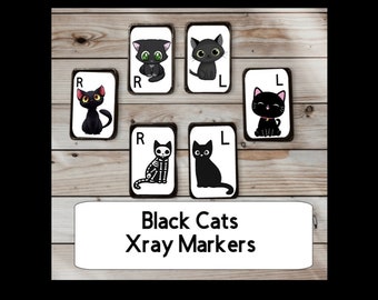 Black Cats X-Ray Marker with Initials