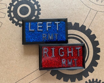 Custom Xray Markers spelled out RIGHT and LEFT 1-4 Set Rad Tech Xray Markers with Initials School students markers