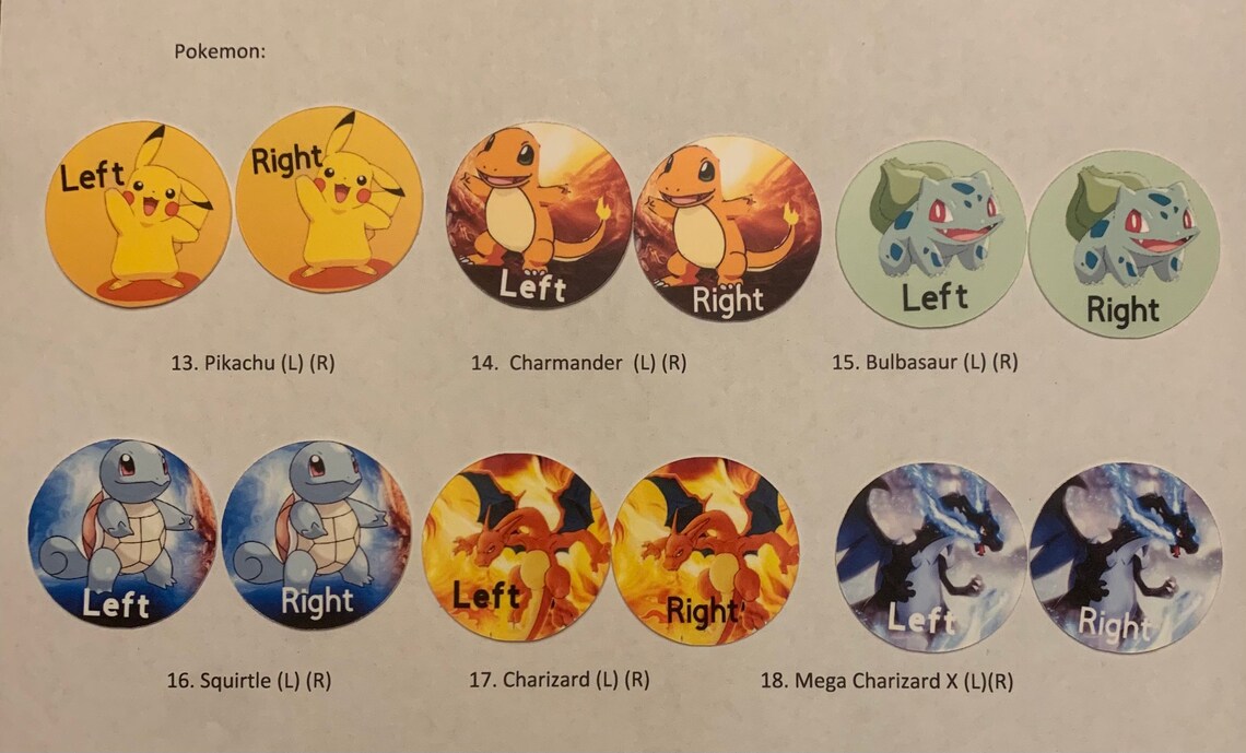Pokémon Xray Markers Custom Made with Initials pokeball Etsy