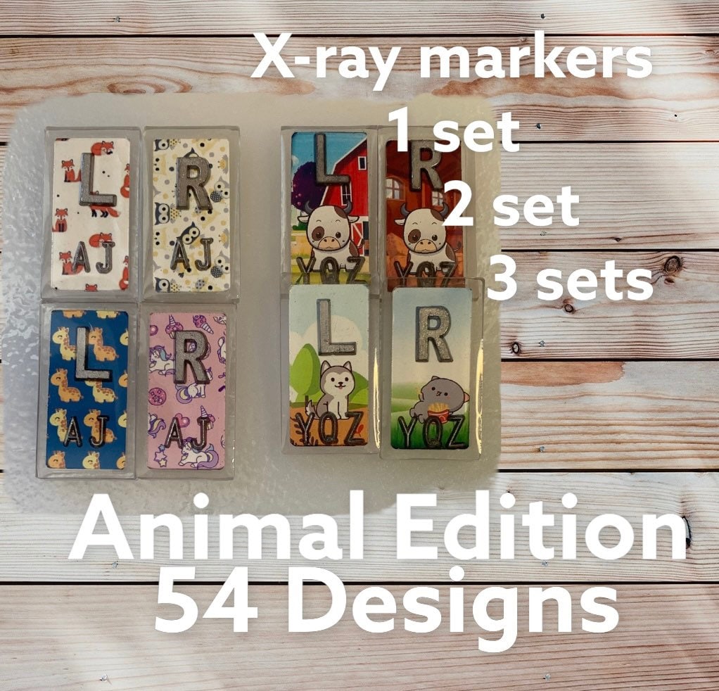 Xray Markers Animal Edition Rad Tech Xray Markers With Initials