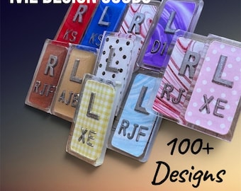 Xray Markers (Clear Case) Rad Tech with Initials letters or numbers A-Z;0-9, 1 set 2 sets 3 Sets Custom made, Student S, numbers initials
