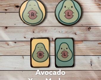 Kawaii Avacado Xray Markers Custom Made Rad Tech X-Ray with Initials