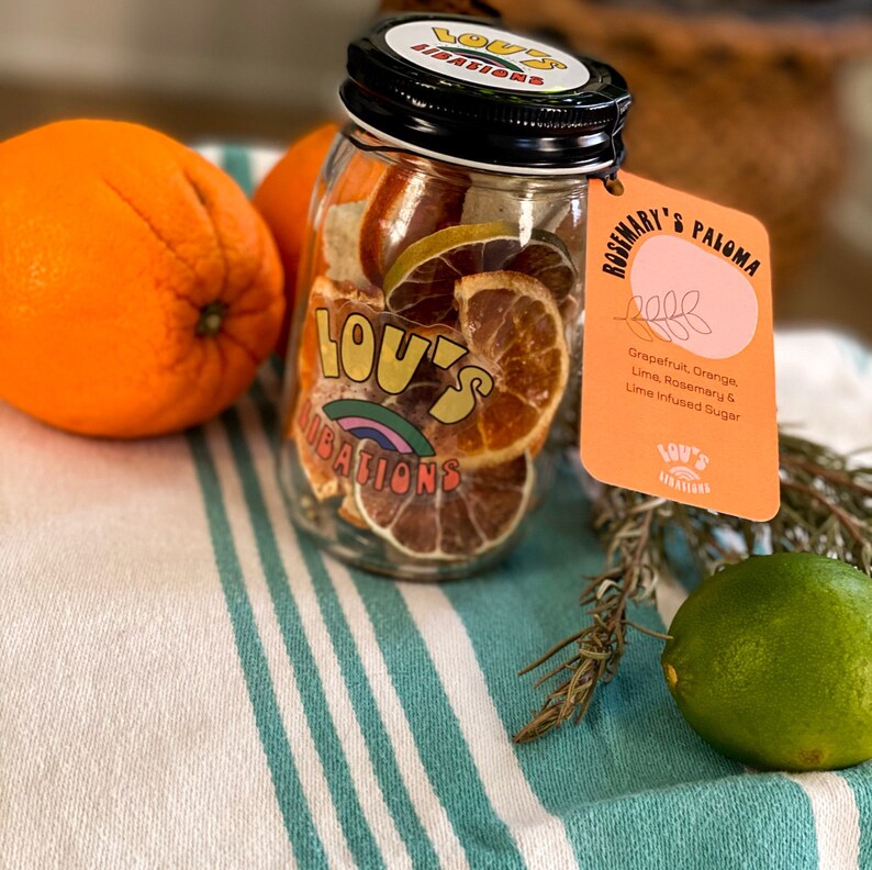 Rosemary's Paloma craft cocktail kit alcohol infusion Etsy