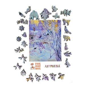 Wooden Jigsaw Puzzle for Adults - Uniquely Shaped Pieces - Made in the ...