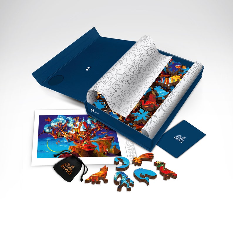 Wooden Jigsaw Puzzles for Adults by Davici Special Shaped Etsy