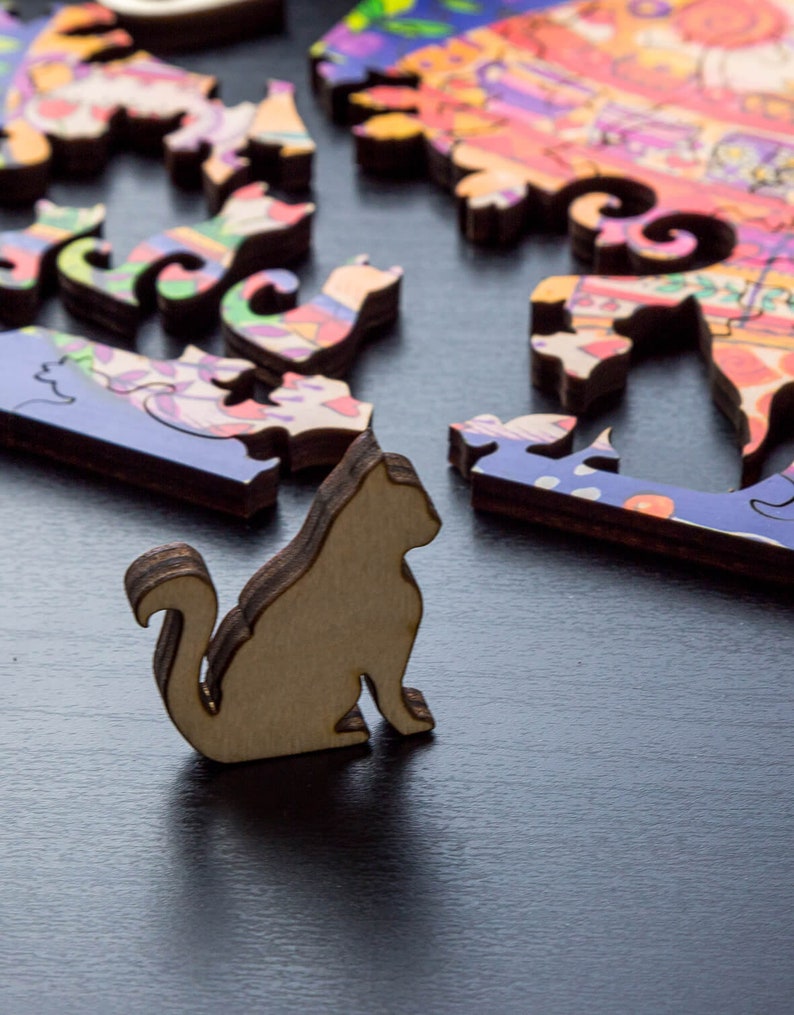 Wooden Jigsaw Puzzles for Adults by Davici Special Shaped Etsy